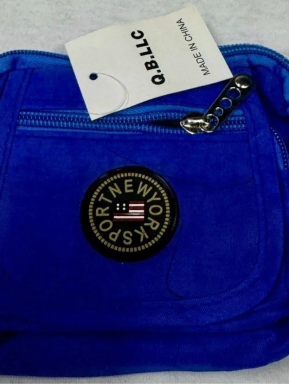 Q.B.L.L.C- Mjni Zip Pouch Crossbody Bag (Royal Blue 💙)